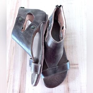 BED|STU Dark Brown Soto Leather Sandals, Sz 7.5